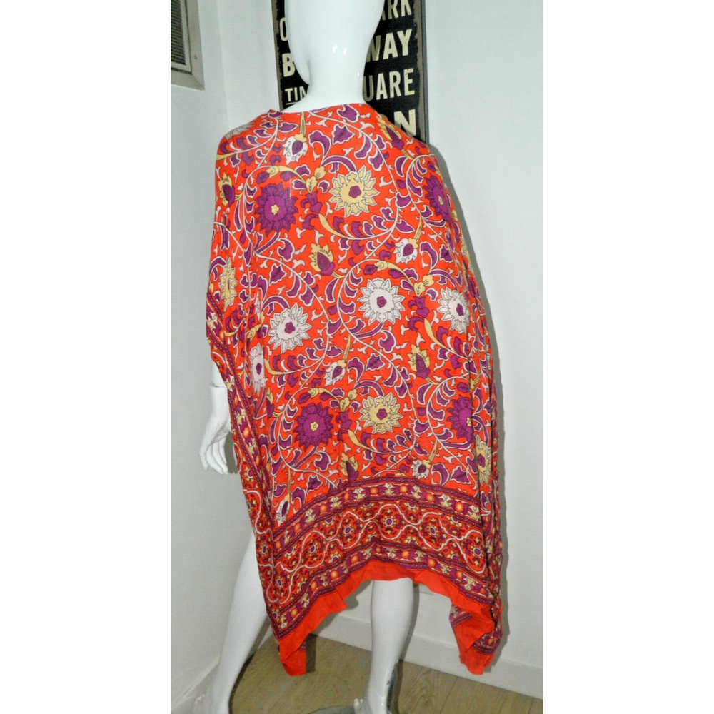 Free People Kimono Clay One Size‎ Orange Magic Dance Print - Picture 8 of 9